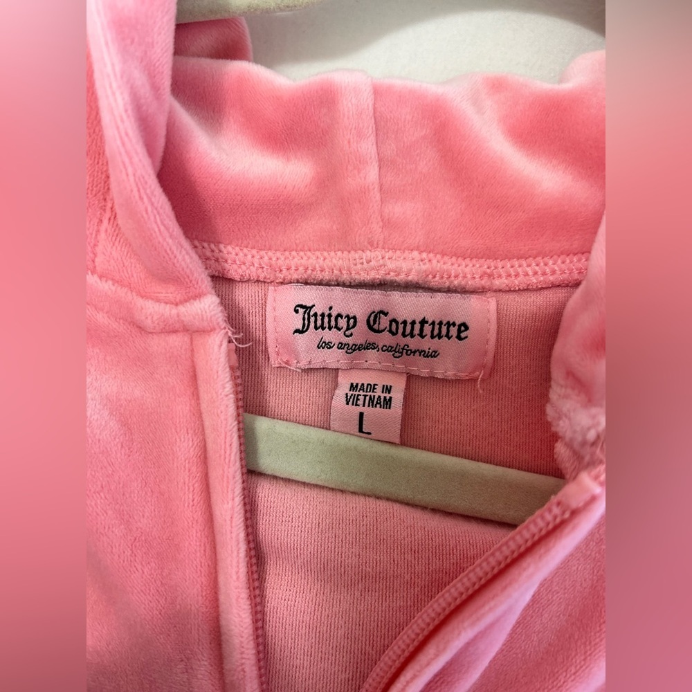 Juicy Couture Bling Pink Zip Up Jacket - Picture 4 of 4